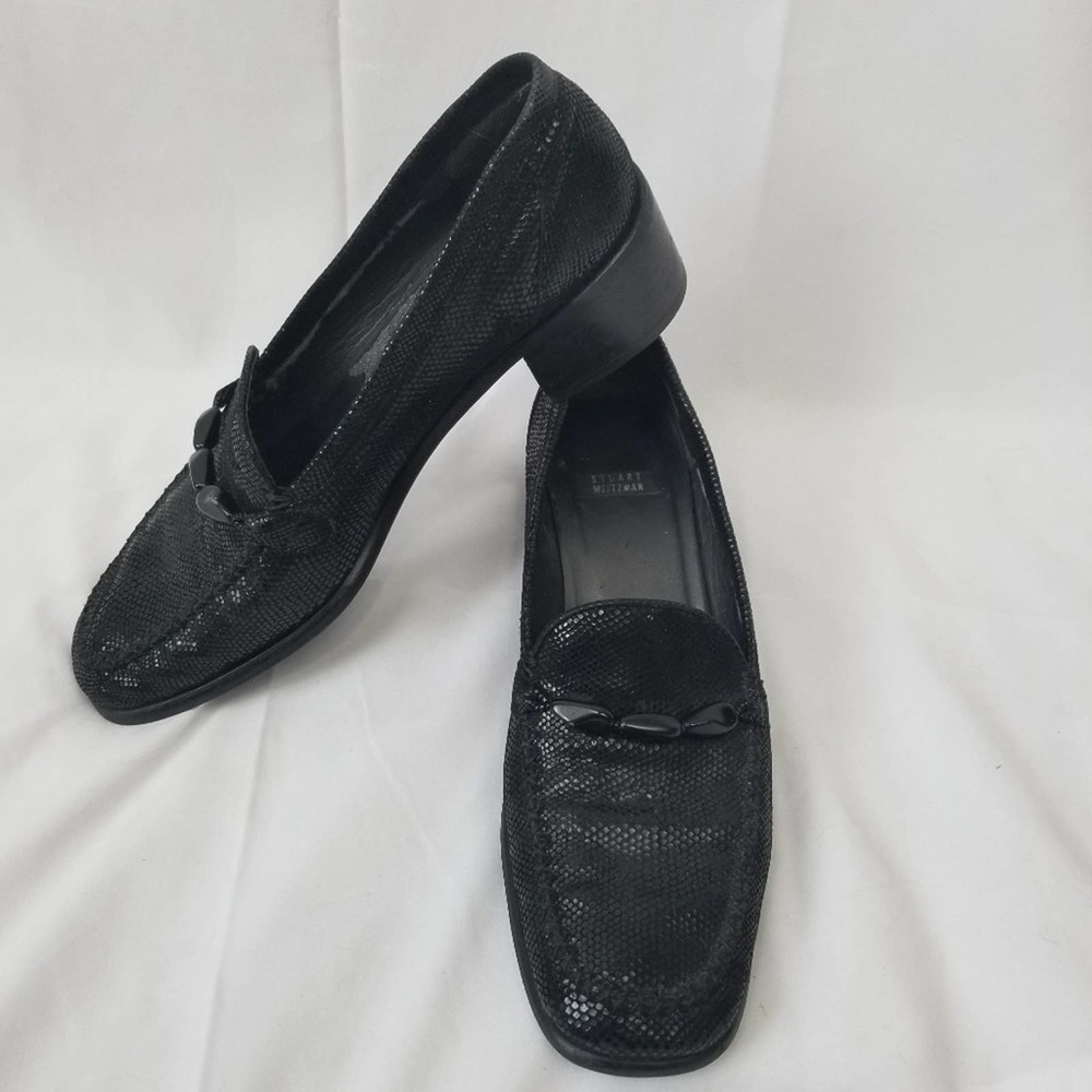 Stuart Weitzman Textured Loafers